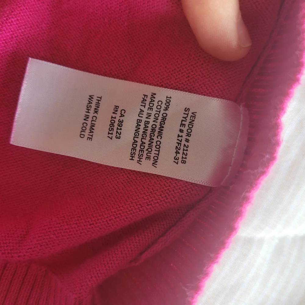 Women’s Pink Mock Neck Sweater - Picture 2 of 3